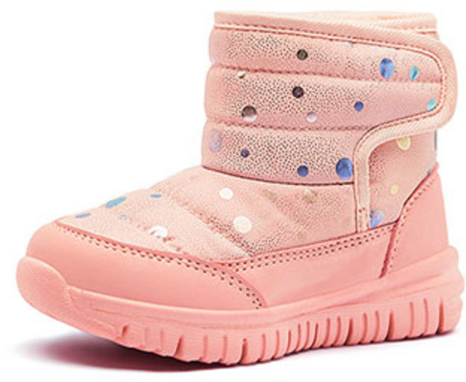 루루슈 아동용 무지개 물방울 털부츠