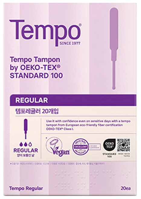 템포 오리지널 탐폰, 레귤러, 20개입, 1개 - 쿠팡