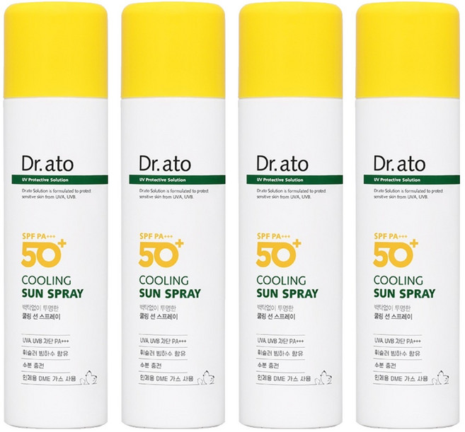 닥터아토 쿨링 선 스프레이 SPF50+ PA+++, 150ml, 4개