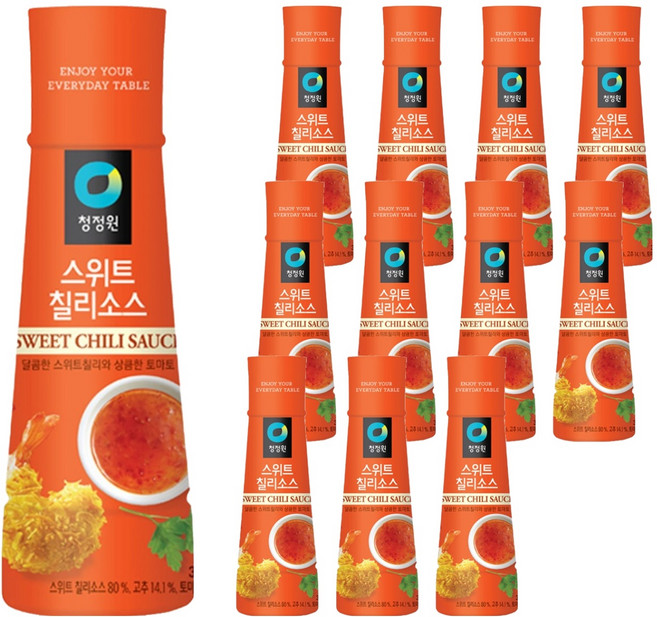 대상 청정원 스위트칠리소스, 365g, 12개