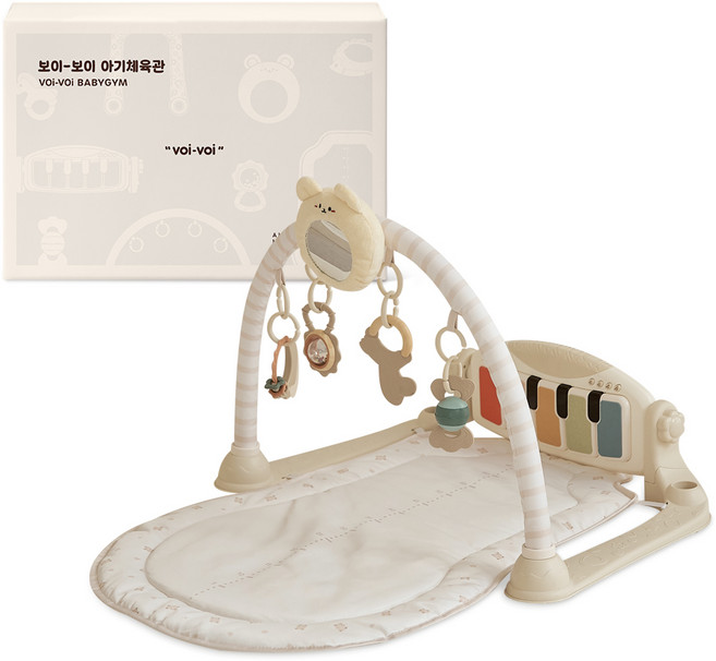 보이보이 유아용 거울 아기체육관, 혼합색상, 1개