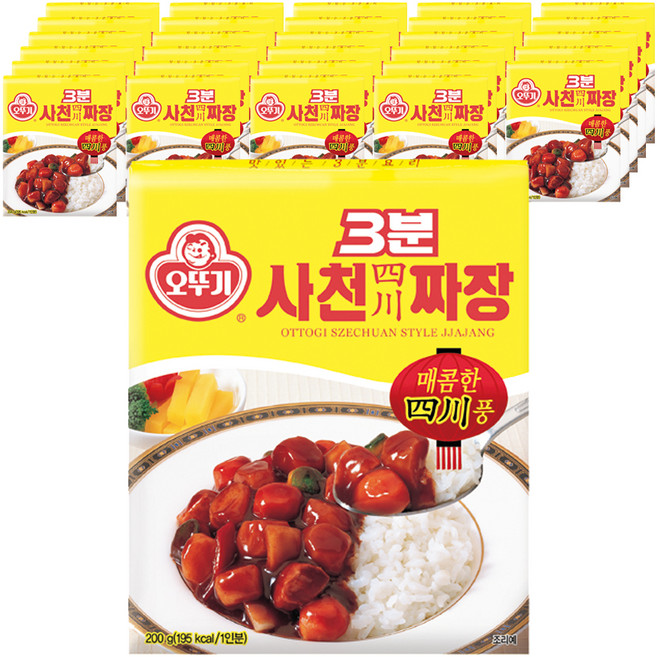 오뚜기 3분 사천짜장, 200g, 48개