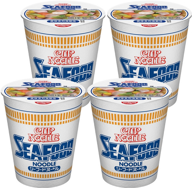 NISSIN 日清 CUP NOODLE 合味道 原味系列 海鮮味杯麵 70g, 4入