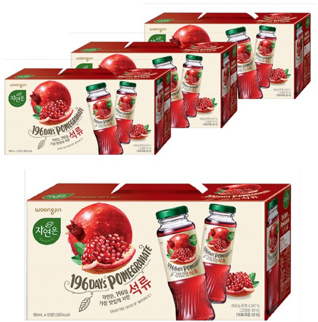 자연은 196일 석류, 48개, 180ml