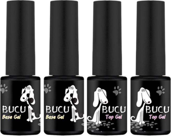 뿌꾸 베이스 네일 젤 5g + 탑젤 5g 세트, 뿌꾸 베이스젤 + 탑젤, 2개