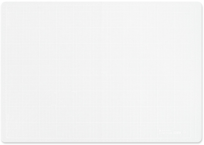 페이퍼프랜드 반접이식 안전소재 다용도 컷팅 데스크매트 HFM, 투명
