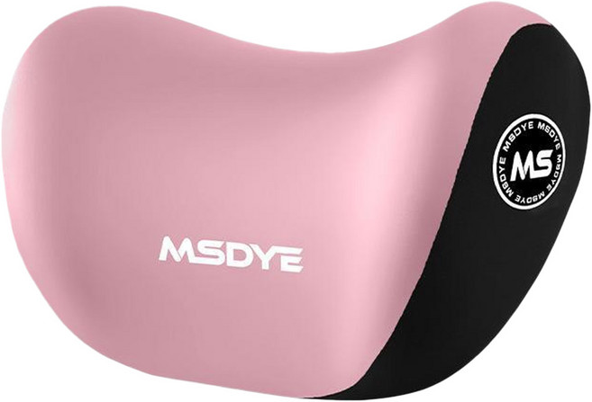 MSDYE 汽車靠枕 頭枕, 粉色, 1個