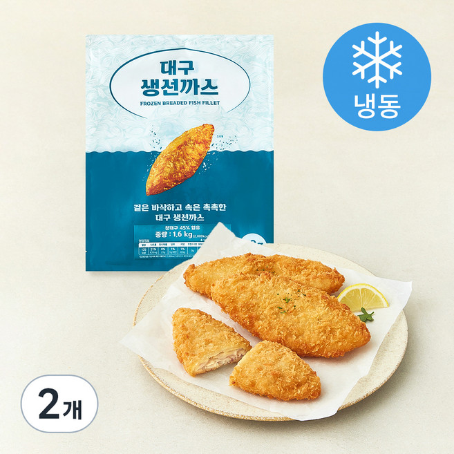 대구생선까스 (냉동), 1.6kg, 2개