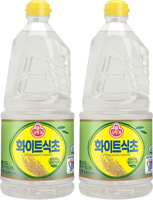 오뚜기 화이트식초, 1.5L, 2개