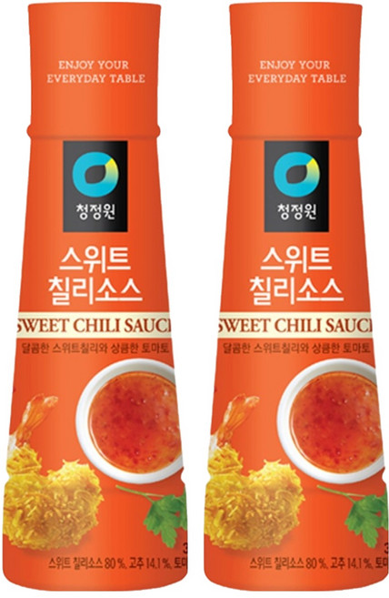 청정원 스위트칠리소스, 2개, 365g