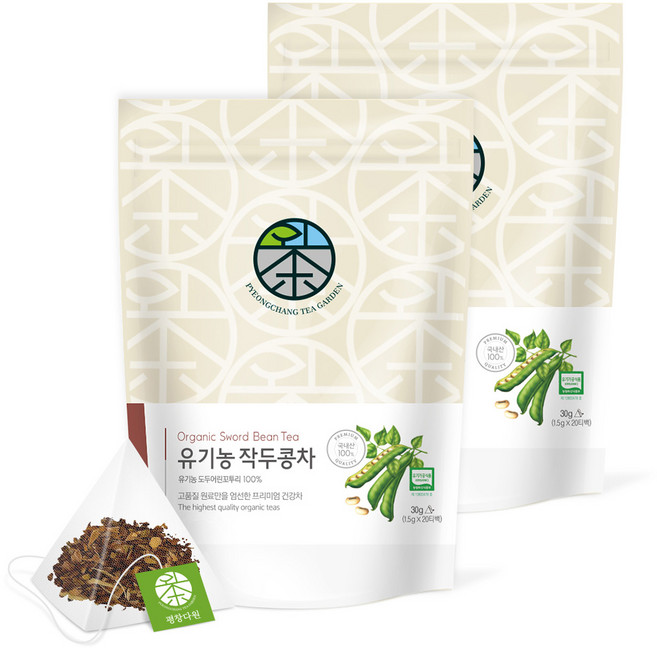 평창다원 유기농 작두콩차 삼각티백, 1.5g, 20개입, 2개