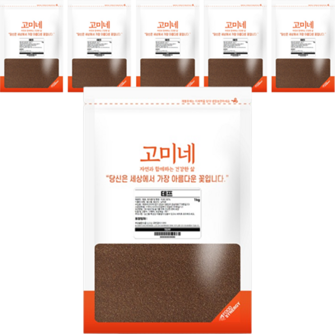 고미네 테프 잡곡, 1kg, 6개