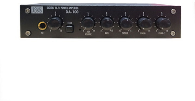 SD AMPLIFICATION 咖啡廳用 2聲道立體聲迷你擴大機 黑色, DA-100