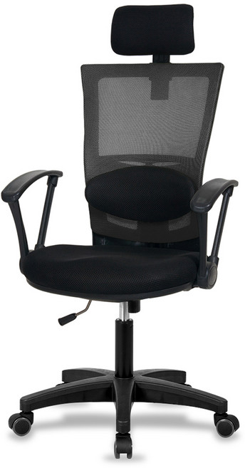 체어클럽 iChair480 바른자세 메쉬의자, 블랙