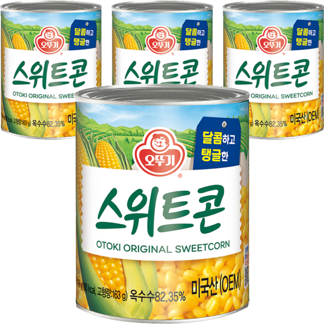 오뚜기 스위트콘 통조림, 198g, 4개