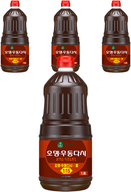이엔푸드 오뎅 우동다시, 1.8L, 4개