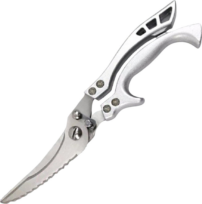 不鏽鋼雞骨剪刀, 1支, 銀色