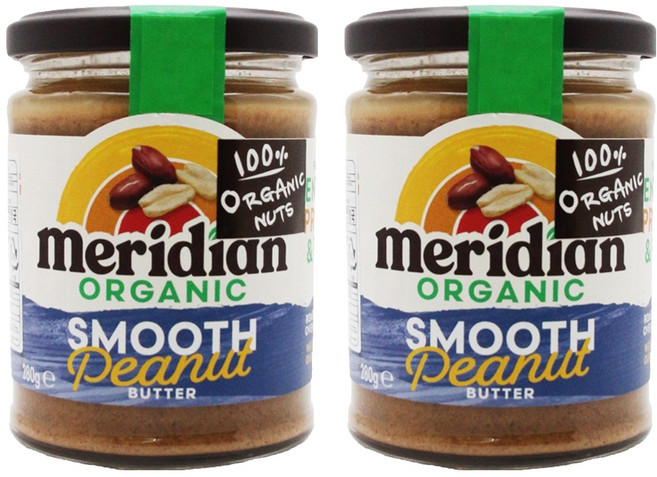 메리디안 100% 유기농 스무드 땅콩버터, 280g, 2개