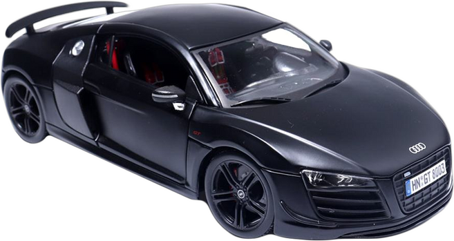 Maisto 1:18 奧迪 R8 GT 壓鑄模型車, 1個, 啞光黑