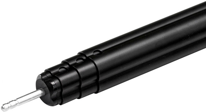 로티캠프 듀랄루민 슬라이드 텐트 타프 폴대 블랙, 1개