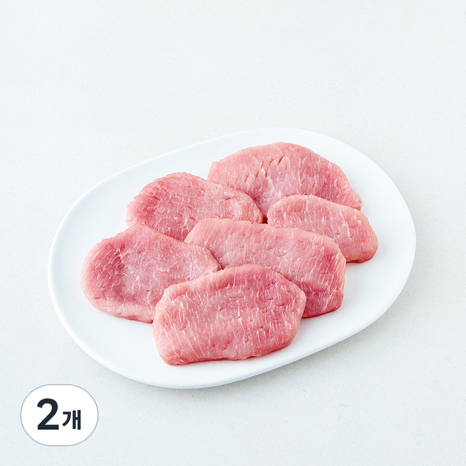 무항생제 인증 한돈 등심 돈까스용 (냉장), 2개, 400g