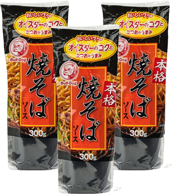 불독 야끼소바소스, 300g, 3개