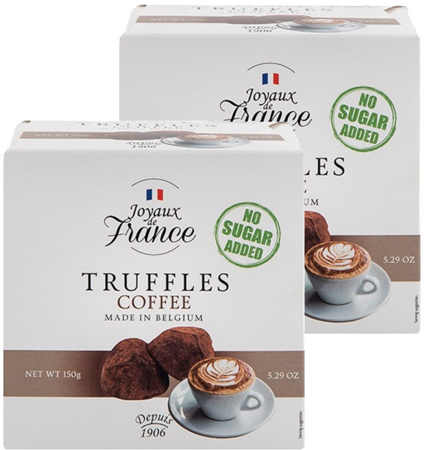 Natra 零糖咖啡松露巧克力, 150g, 2盒