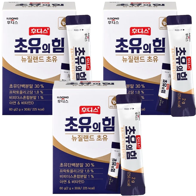 일동후디스 초유의 힘 스틱 뉴질랜드 초유, 60g, 3개 - 쿠팡
