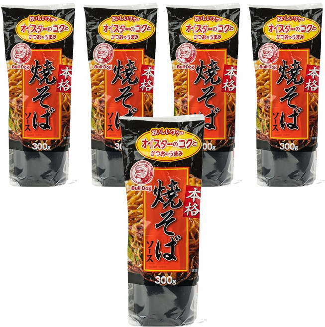 불독 야끼소바소스, 300g, 5개