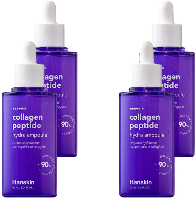 한스킨 콜라겐 펩타이드 하이드라 앰플, 90ml, 4개