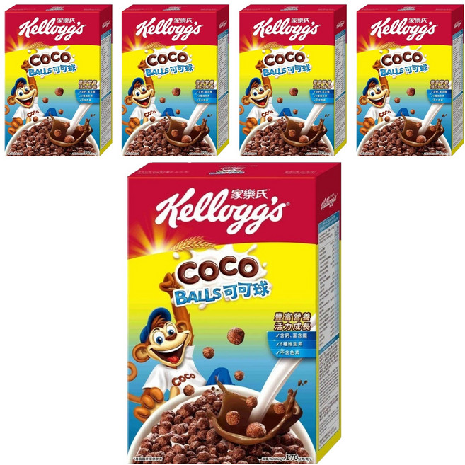 Kellogg's 家樂氏 COCO 可可猴 可可球, 170g, 5盒