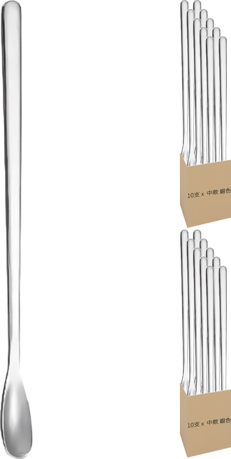 不鏽鋼攪拌勺 中款 15.6 x 1cm 14g, 中款 銀色, 20支