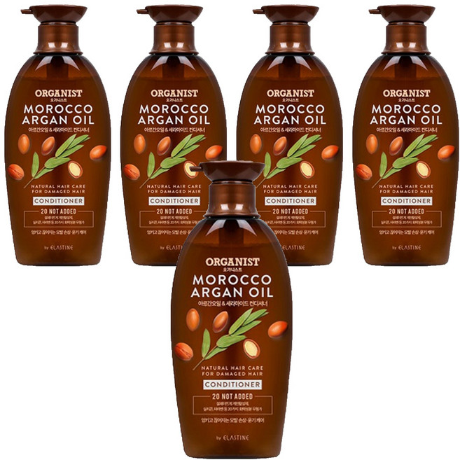 오가니스트 모로코 아르간오일 윤기영양 컨디셔너, 500ml, 5개