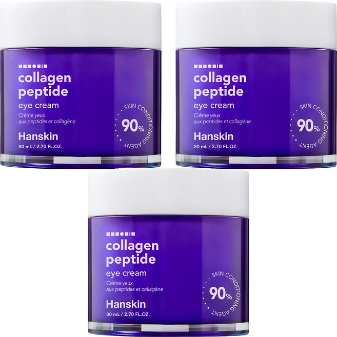 한스킨 콜라겐 펩타이드 아이크림, 80ml, 3개 - 쿠팡