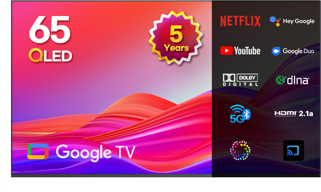 이노스 4K UHD QLED ZERO EDITION TV, 164cm(65인치), QLED65UHD Google, 벽걸이형, 방문설치