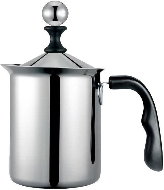 Pearl Horse 寶馬 彈簧式奶泡器 400cc, 1個, TASP400D, 銀色