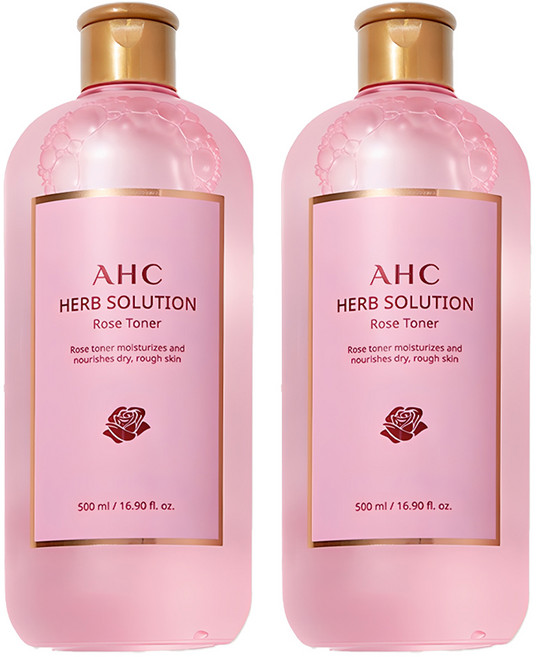 AHC 草本玫瑰化妝水, 500ml, 2瓶
