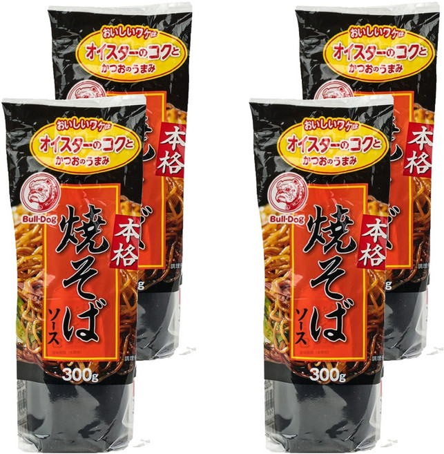 불독 야끼소바소스, 300g, 4개