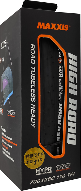 MAXXIS 瑪吉斯 HIGH ROAD TR 無內胎式外胎 M228RU 黑色, 1條