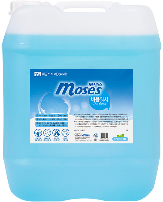 모세스 항균 버블 핸드워시 프레쉬향, 1개, 20L