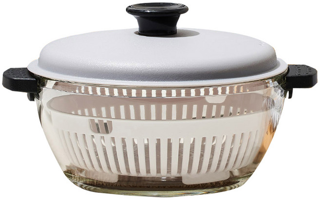 오븐락 내열유리 렌지&오븐 전용 쿡 용기 1L, 혼합색상, 1개