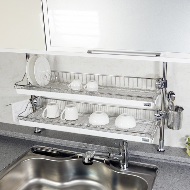 스타픽스 원터치 싱크선반 680, 2단, 혼합 색상, 1개