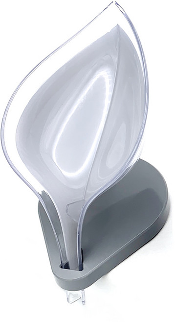 나뭇잎 비누 받침, 그레이, 1개