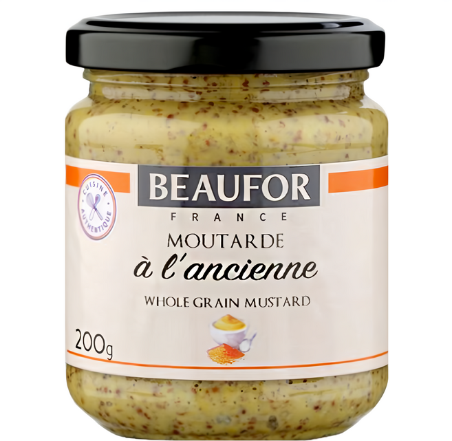 BEAUFOR 堡芙 法式芥末籽醬 200g, 1罐