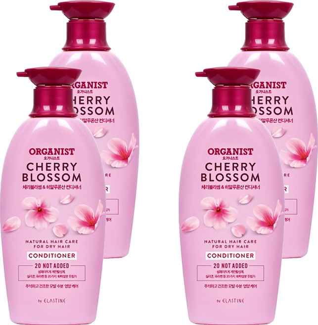 오가니스트 수분 영양 컨디셔너 체리블라썸, 500ml, 4개