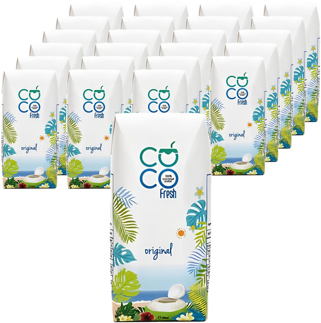 코코프레시 100% 코코넛워터, 200ml, 24개