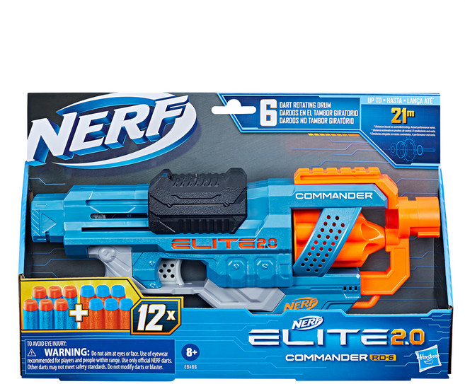 Hasbro 孩之寶 NERF 樂活打擊 菁英系列 玩具槍, 指揮官 RD 6, 1組
