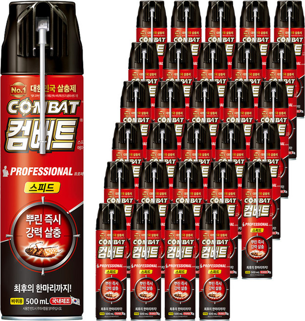 컴배트 스피드 에어졸 바퀴용, 500ml, 30개