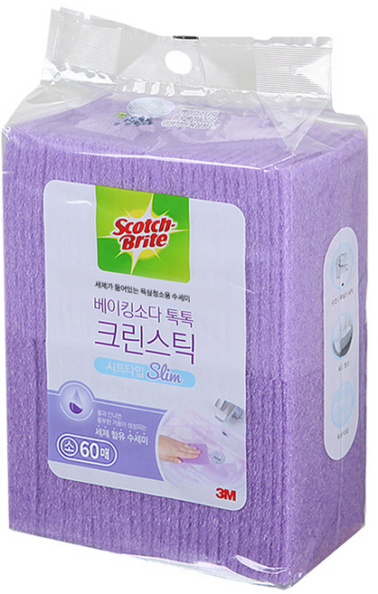 스카치브라이트 베이킹소다 톡톡 크린스틱 시트타입 본품, 1개