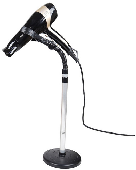 딩동펫 드라이기 자바라거치대, 블랙, 1개